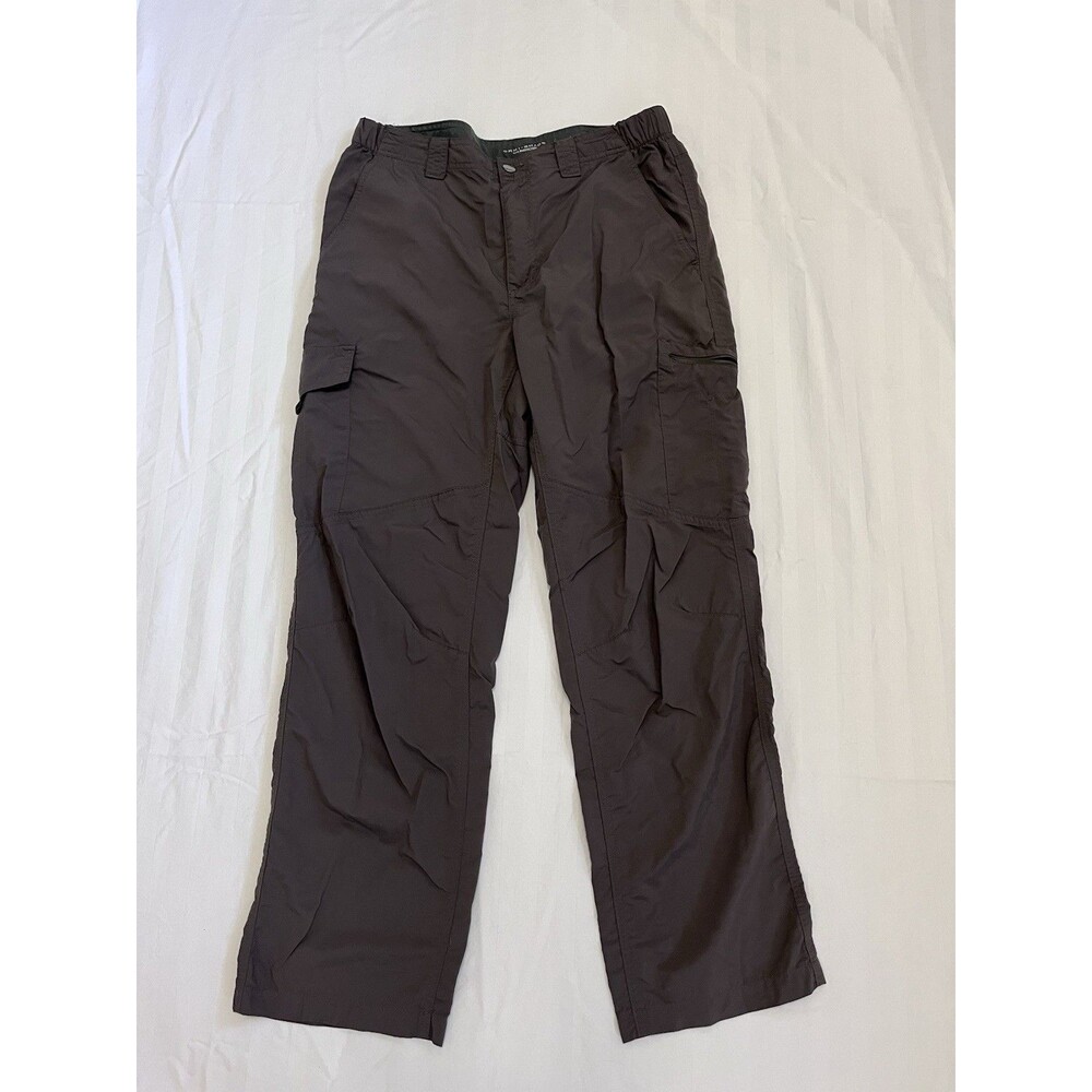 Columbia Mens 34x30 Silver Ridge Hiking Cargo Pants Gray Nylon Outdoor Traveling